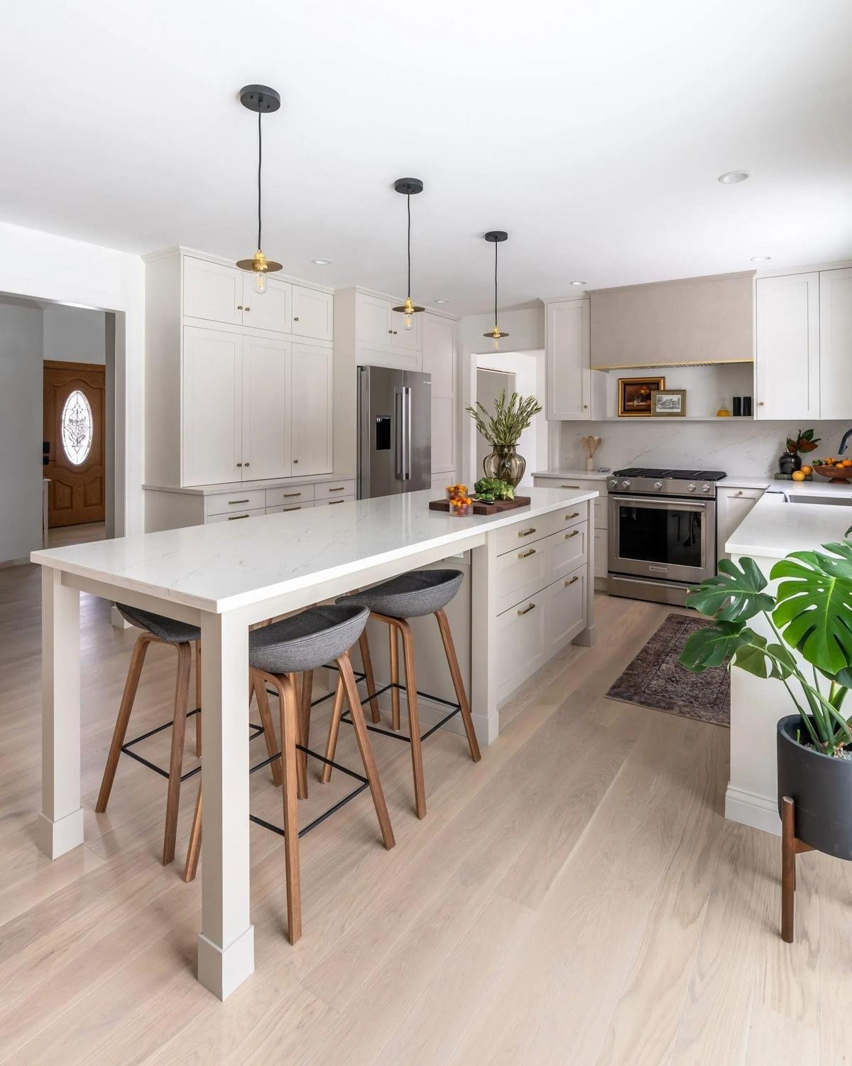 Renovated kitchen in a Hell's Kitchen apartment in Manhattan